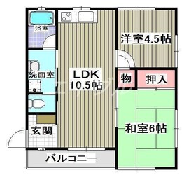 シャリテホサキの物件間取画像